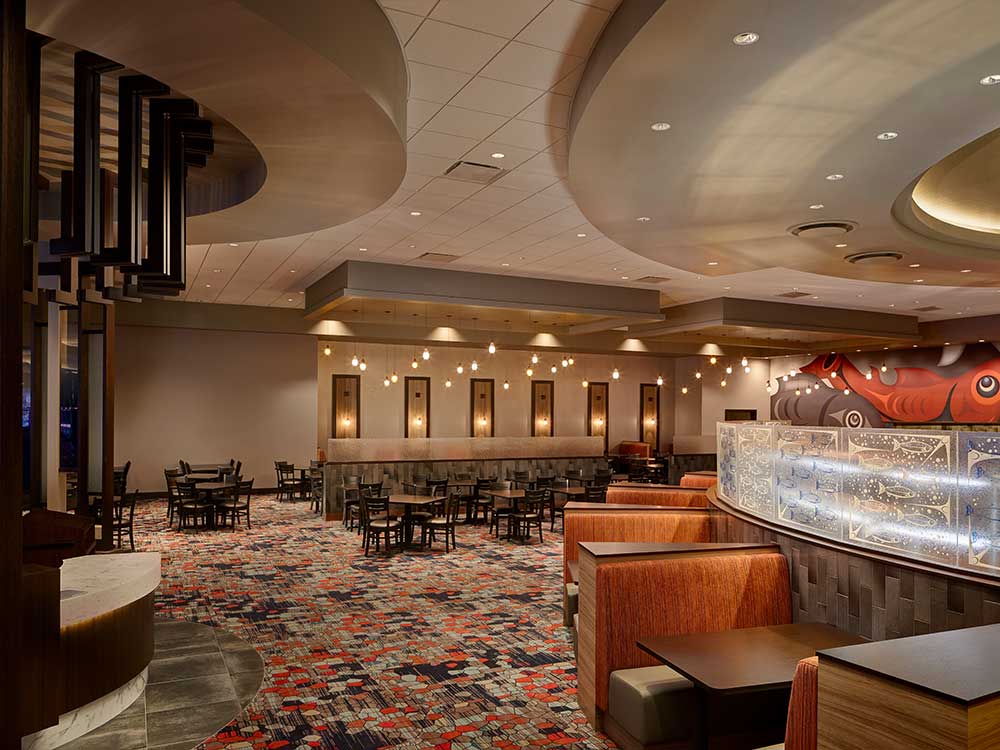 Riverbank Express interior design