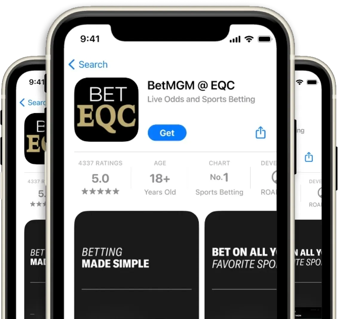 BetMGM @ EQC app on iPhone