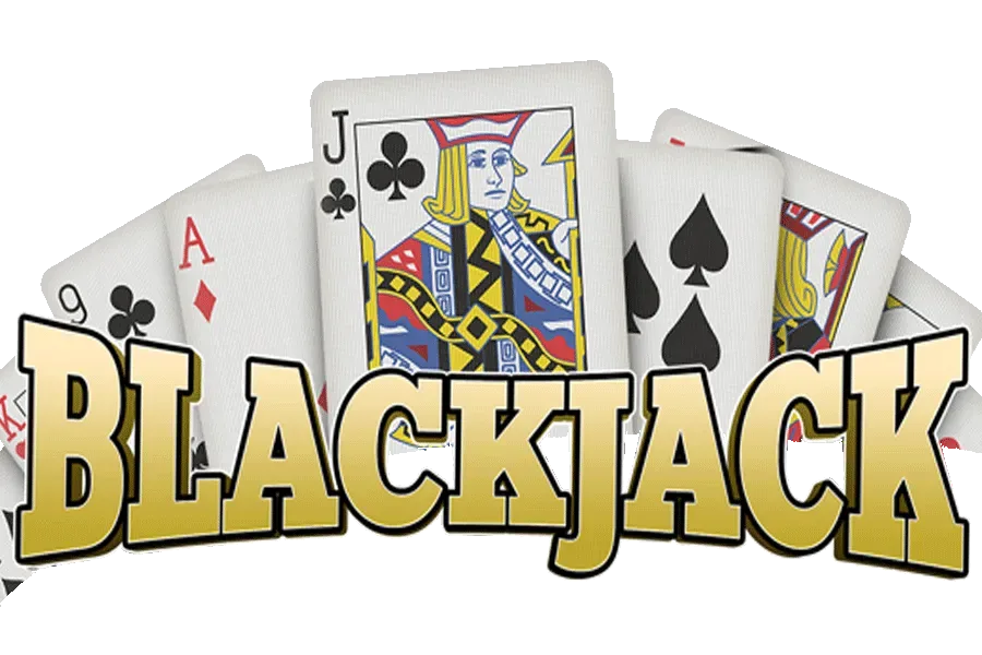 Blackjack table game logo